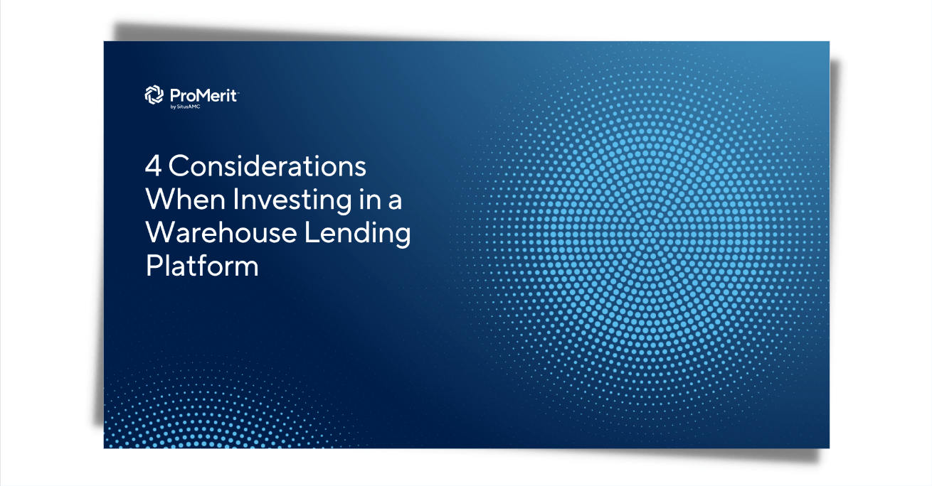 4 Considerations Warehouse Lending